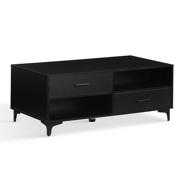 Adamo Stylish Coffee Table with Hidden Compartments and Open Shelf