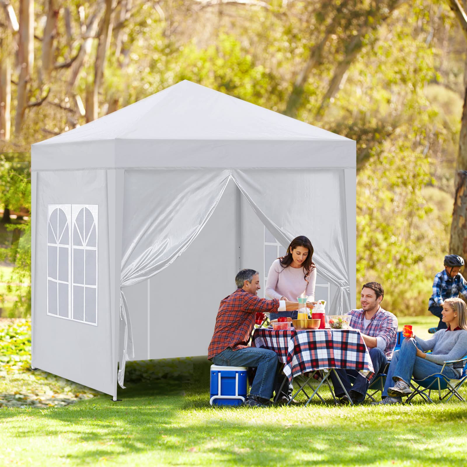 Pop up white gazebo best sale