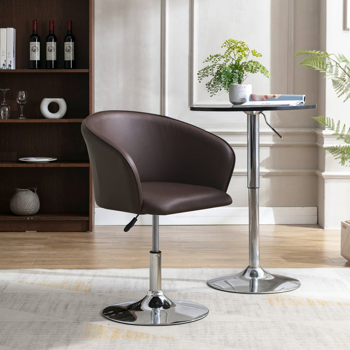 Rasto Swivel Barrel Chair [set of 1] [PU Leather]