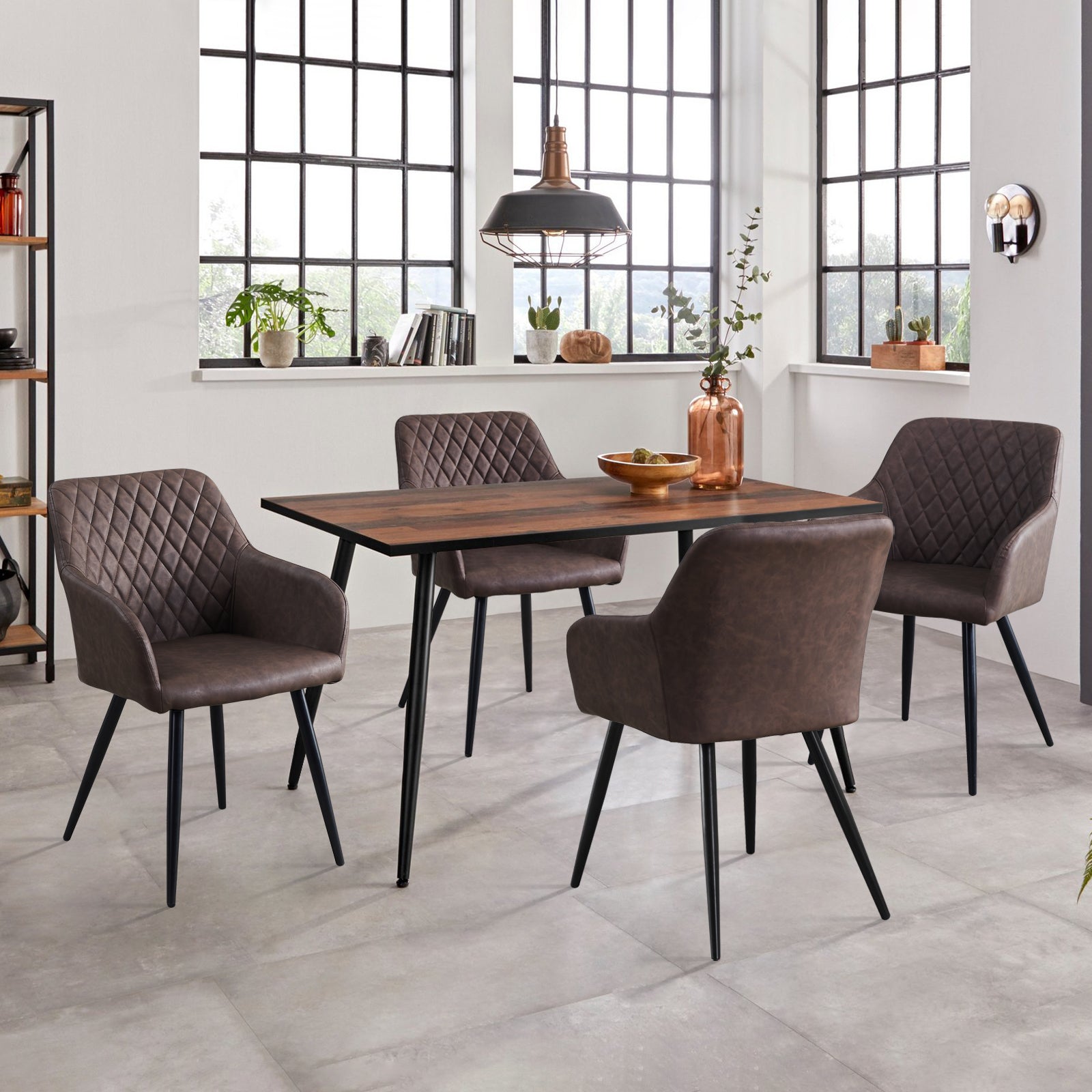 Leather dining room online chairs for sale