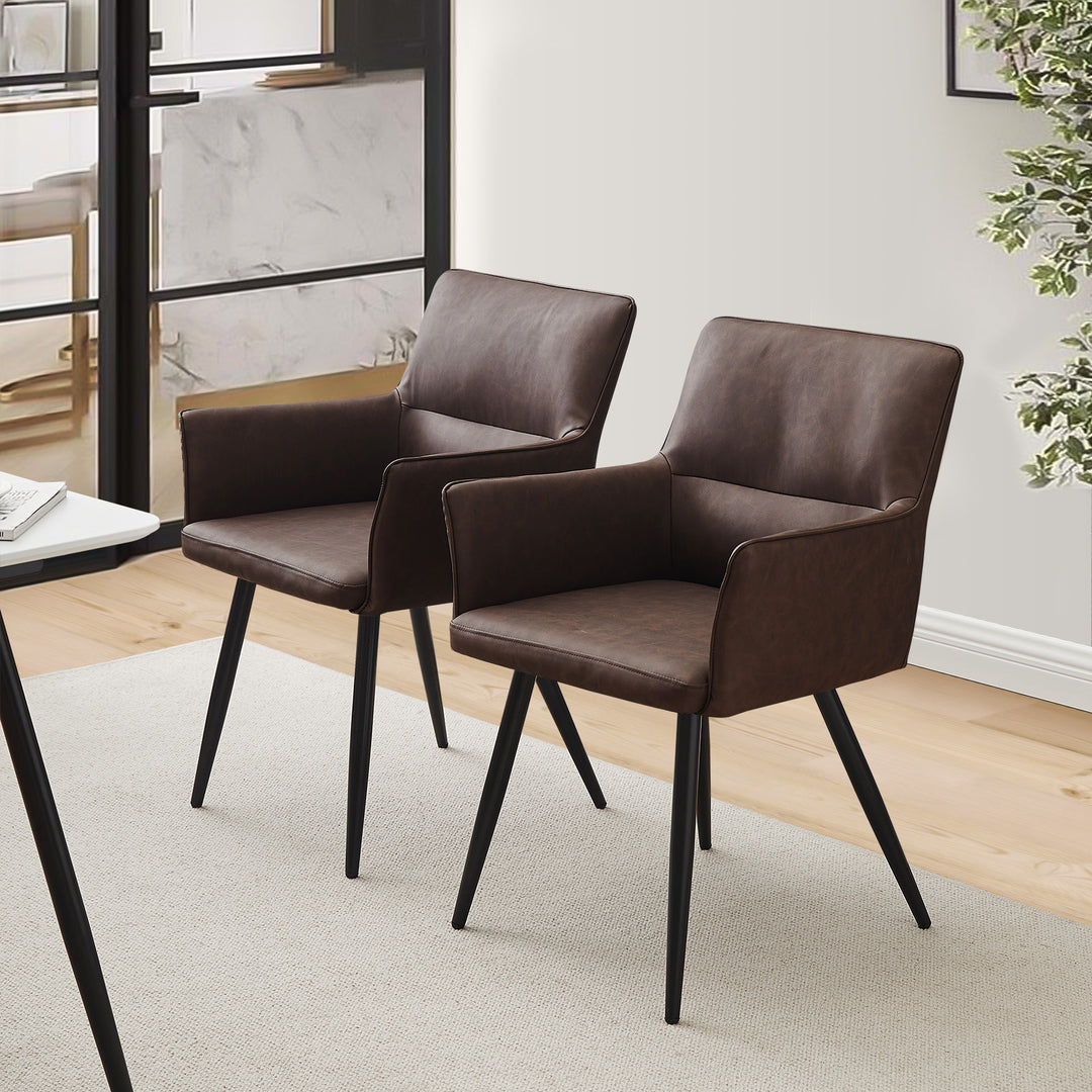 Ebern Dining Chairs [Set of 2] [PU Leather]