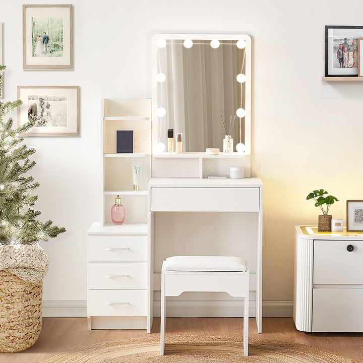 Georgina White Dressing Table Set