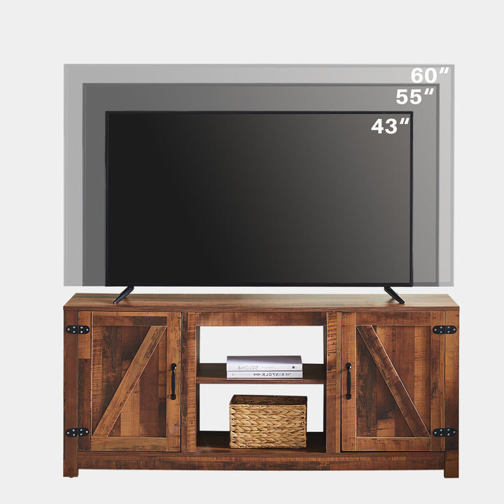 Idis Rustic Industrial Wood TV Stand