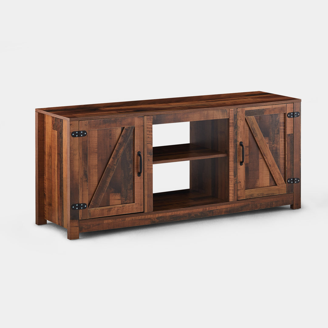 Idis Rustic Industrial Wood TV Stand