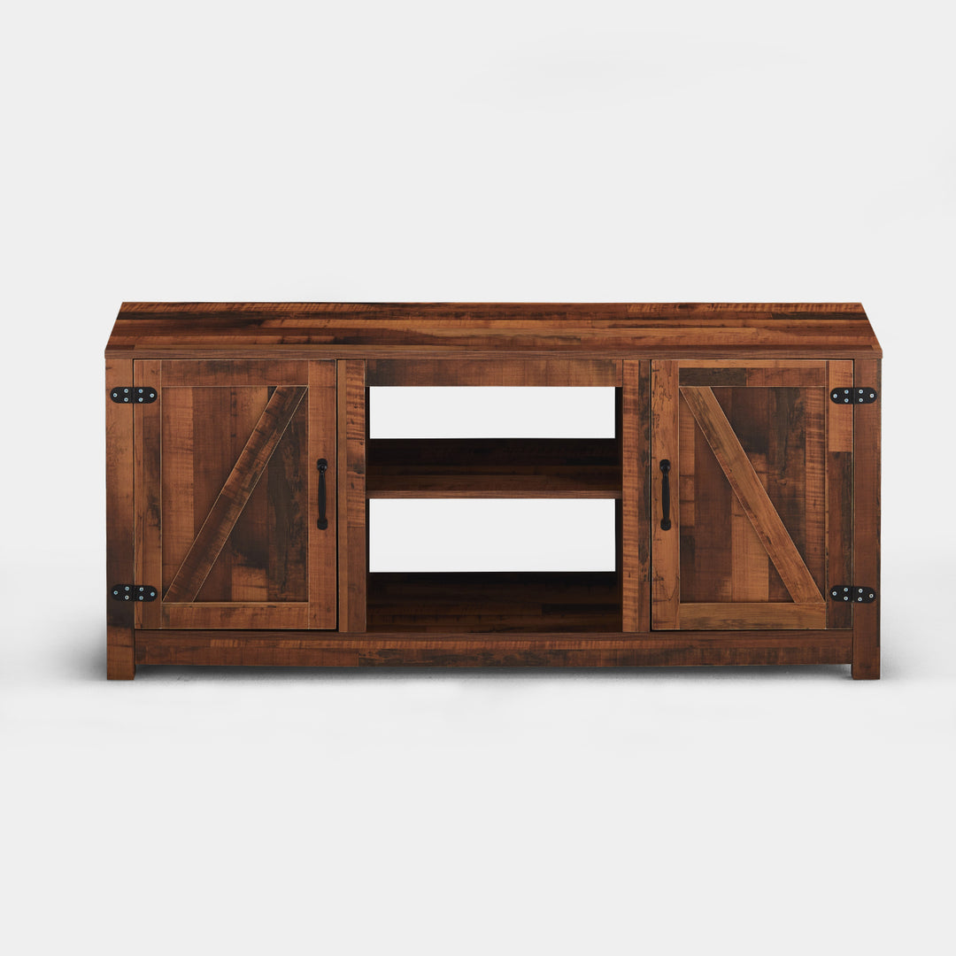 Idis Rustic Industrial Wood TV Stand