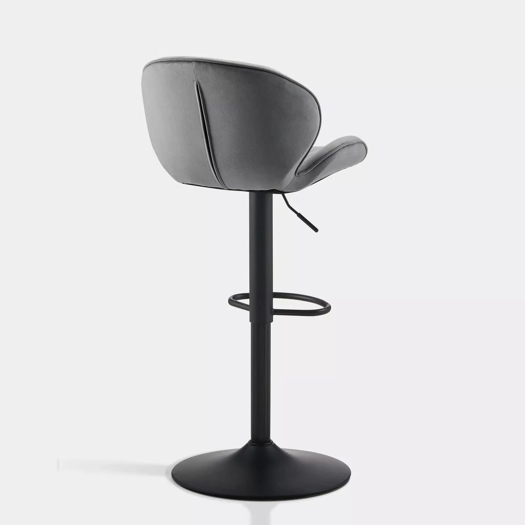 Caryol Swivel Bar Stool [Set of 2] [Height Adjustable] [Velvet]