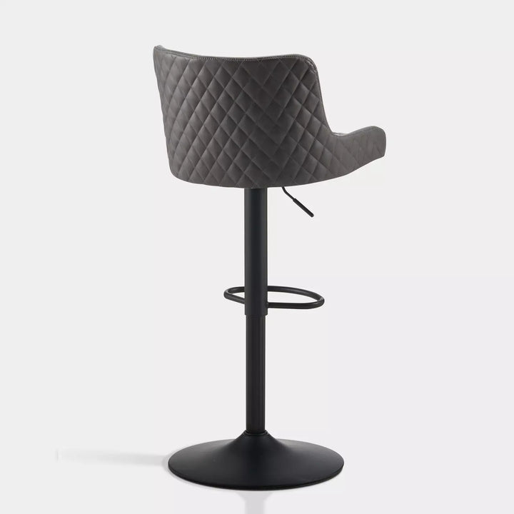 Dundas Swivel Bar Stools [Set of 2] [PU Leather] [Height Adjustable]