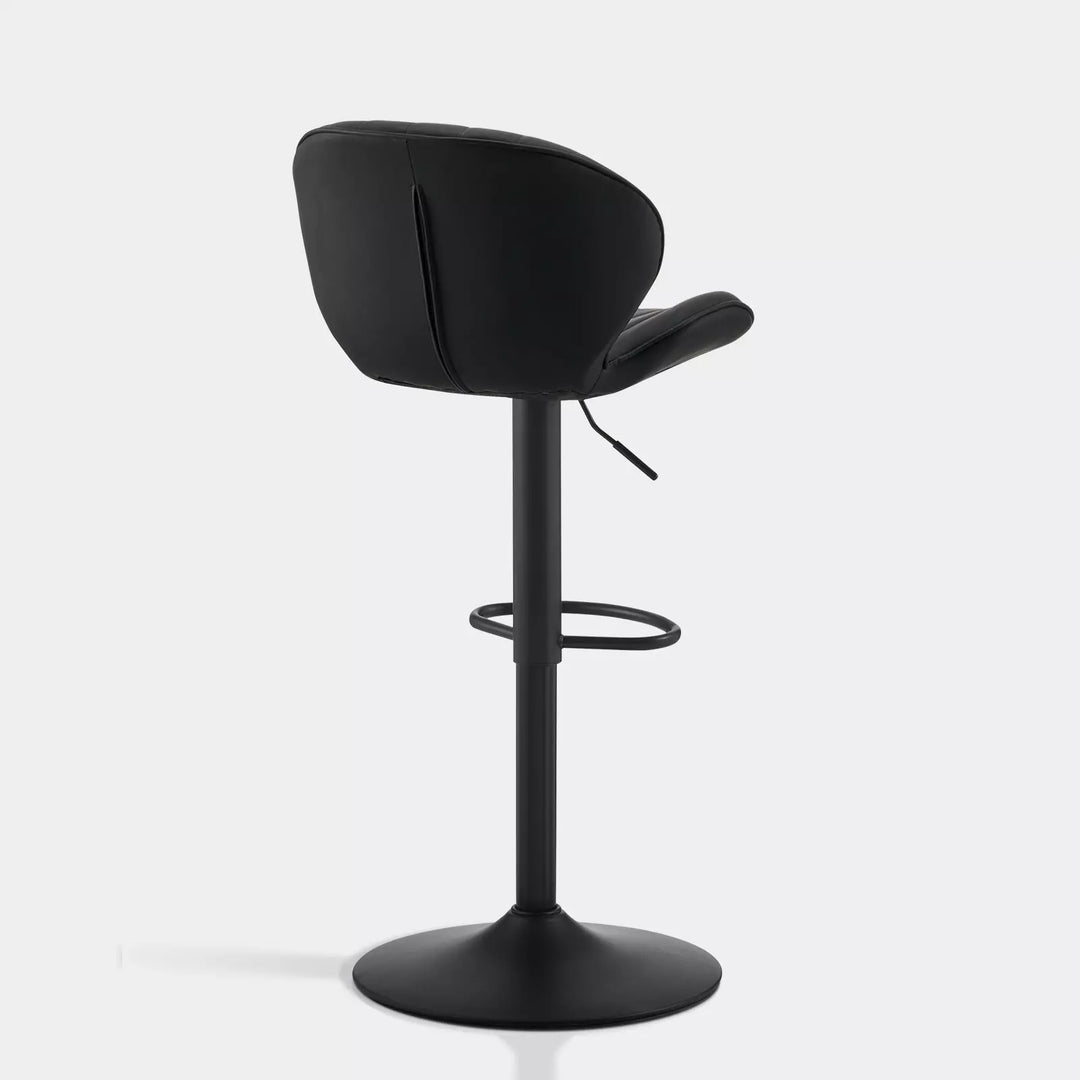 Caryol Swivel Bar Stool [Set of 2] [Height Adjustable] [PU Leather]