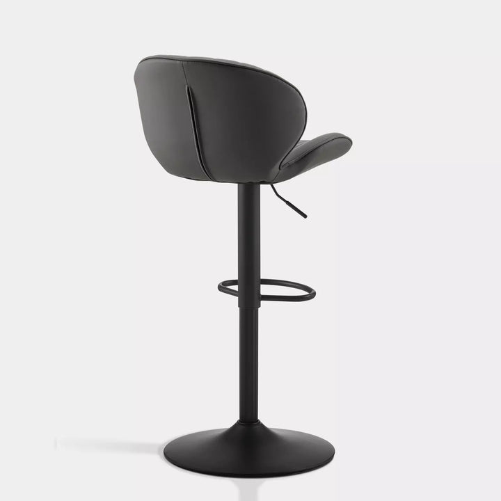 Caryol Swivel Bar Stool [Set of 2] [Height Adjustable] [PU Leather]