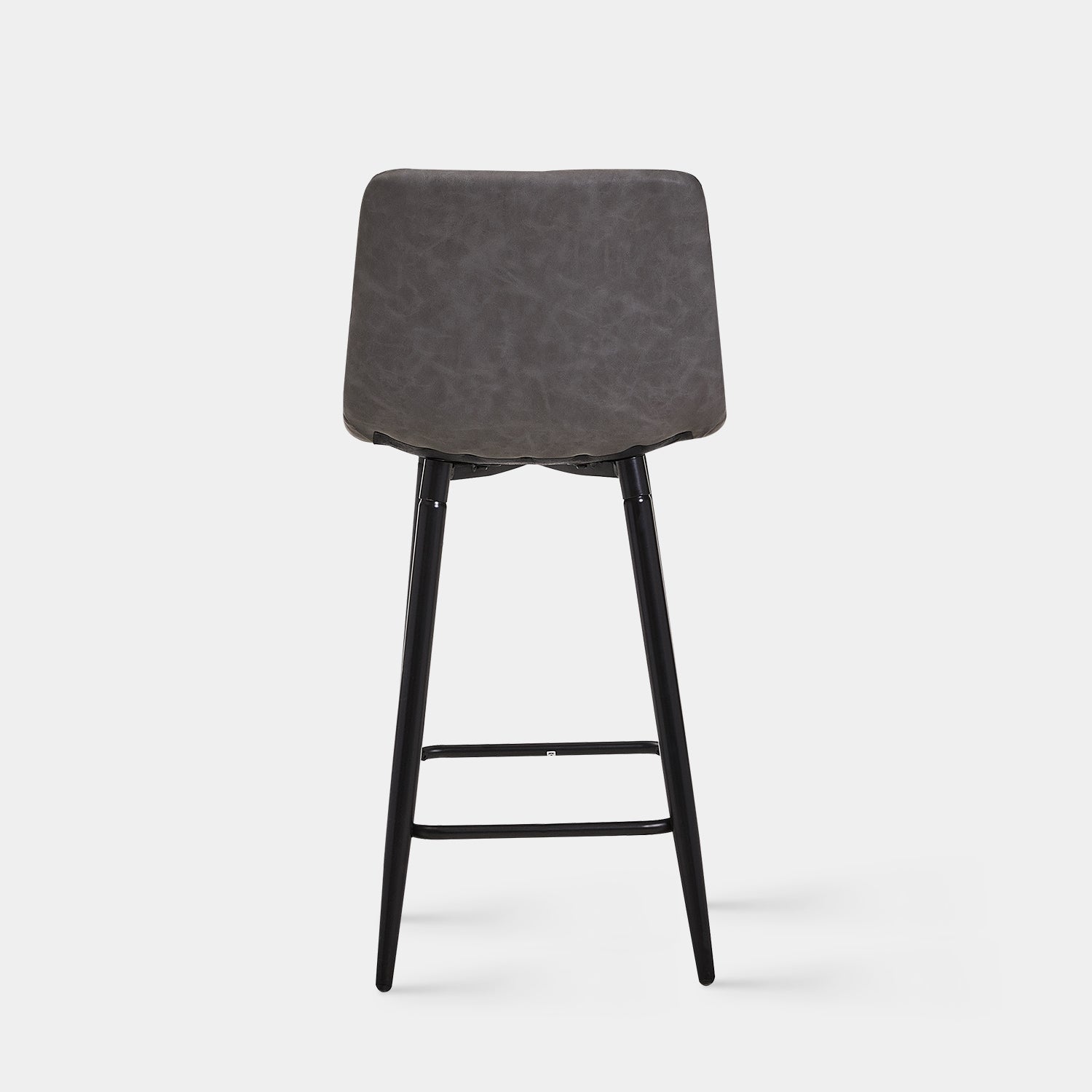 Torcello bar stool grey pu online leather