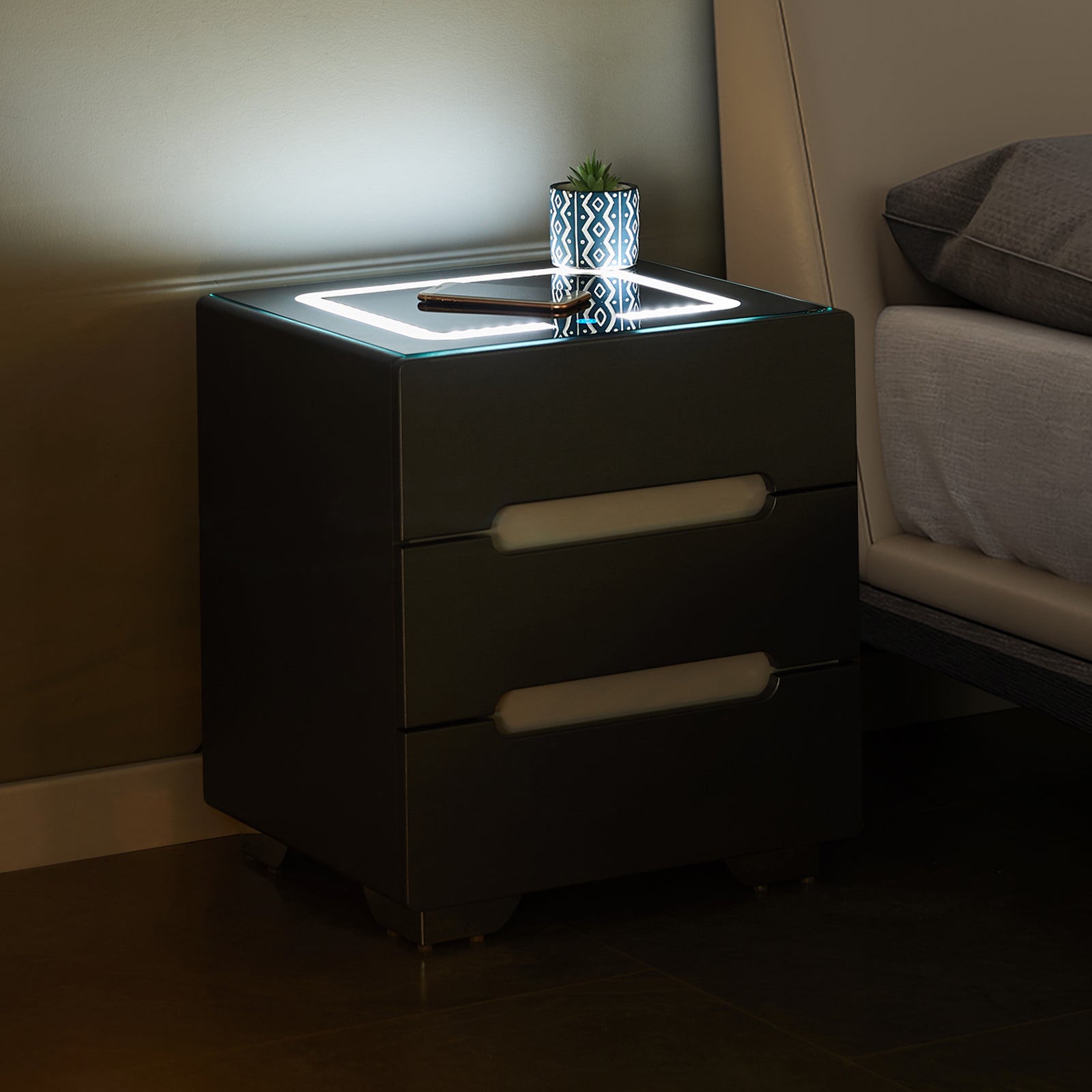 Led store light nightstand